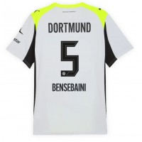 Pánský Fotbalový dres Borussia Dortmund Ramy Bensebaini #5 2025-26 Venkovní Krátký Rukáv